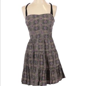 Free People Halter Fit and Flare Dress with Geometric Print Small